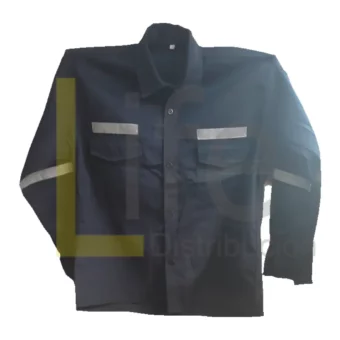 RT-CA-AZ/12 CAMISA AZUL CON CINTA REFLECTIVA X 12 UNID