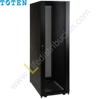 G4.8842.9101 42RU (Alto 2.06 Ancho 0.80 Prof. 0.80) puerta delantera de vidrio y posterior doble microperforada