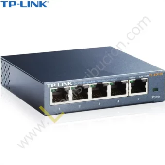 TL-SG105 TP-LINK SWITCH GIGABIT 5 PTOS 10/100/1000 MBPS METALICO