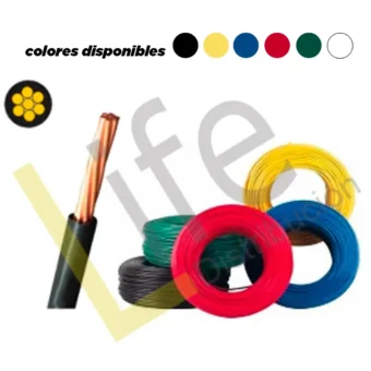 Cable THW-90 #10 AWG 100% COBRE RESISTENCIA 90º C ROLLO 100MTS