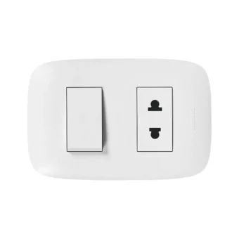 TOMACORRIENTE UNIVERSAL BTICINO 2X16A + INTERR.10A 250V DOMINO SENCIA