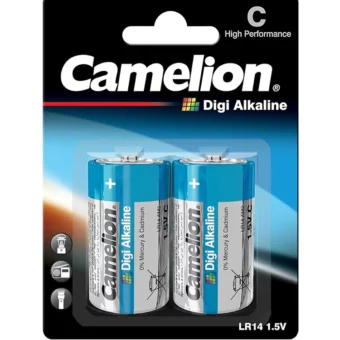 PILA DIGI ALCALINA CAMELION C 1.5V BLISTER X 2 UNIDADES