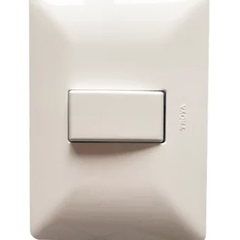 INTERRUPTOR SIMPLE "TROYA" 10A, 250V P/EMPOTRAR, SERIE MILAN MASTER 200