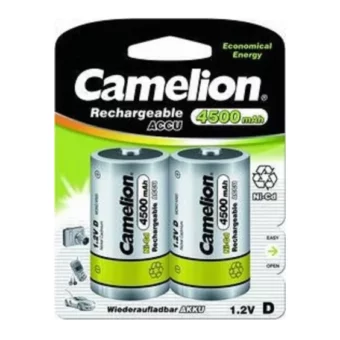 PILA RECARGABLE CAMELION D 4500 mAh BLISTER X 2 UNIDADES