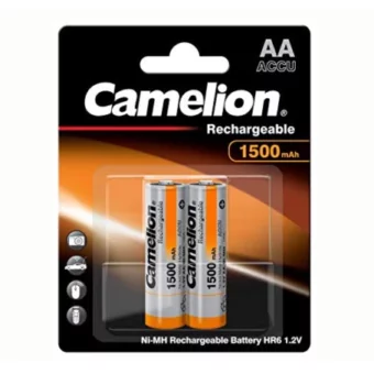 PILA RECARGABLE CAMELION AA 1500 mAh BLISTER X 2 UNIDADES