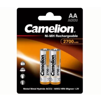 PILA RECARGABLE CAMELION AA 2700 mAh BLISTER X 2 UNIDADES